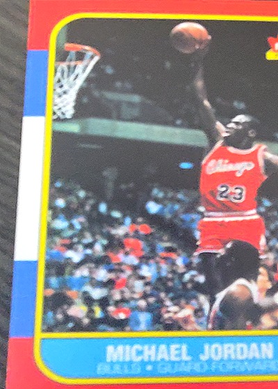 1986 Fleer Michael Jordan Rookie Card — front