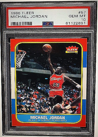 1986 Fleer Michael Jordan Rookie Card — front