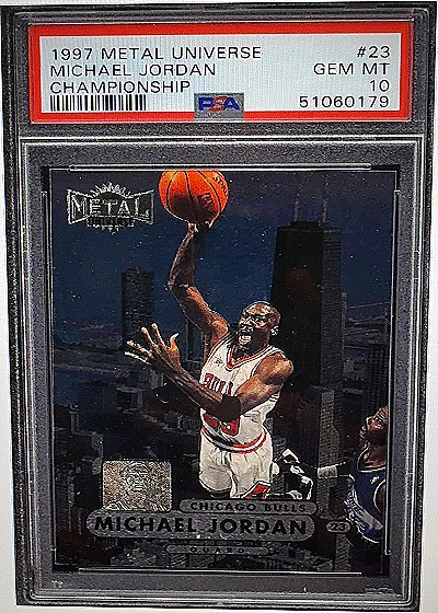 1997 Metal Universe Championship Michael Jordan — front