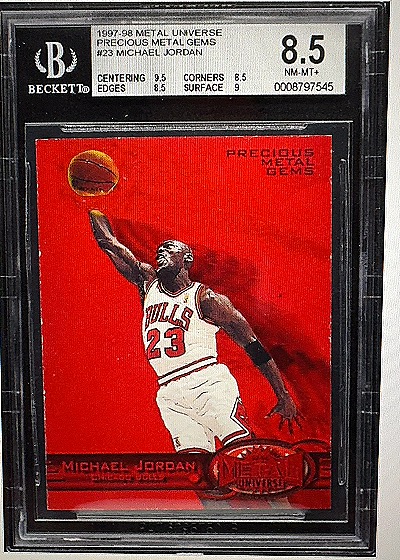 1997-98 Metal Universe Precious Metal Gems Michael Jordan — front