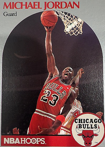 1990-91 NBA Hoops #65 Michael Jordan — front