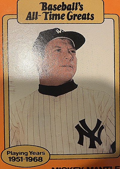1980 Baseball's All-Time Greats #N/A Mickey Mantle — front