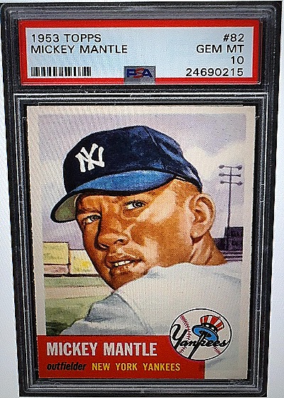 1953 Topps Mickey Mantle #82 — front