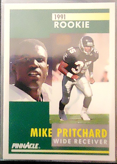 1991 Pinnacle Mike Pritchard Rookie — front