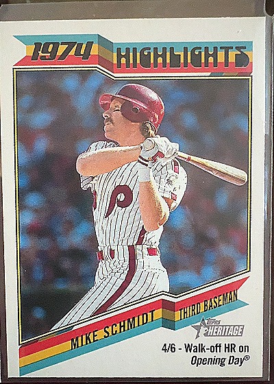 1974 Highlights Mike Schmidt — front