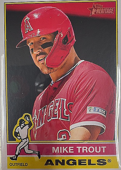 2025 Topps Heritage Mike Trout — front