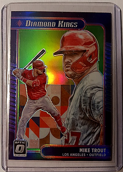2021 Panini Donruss Optic Diamond Kings Mike Trout — front