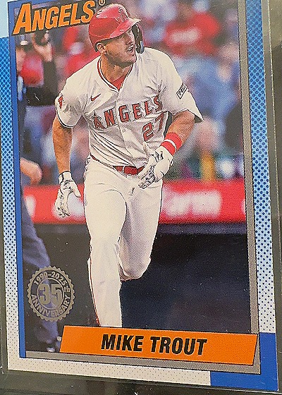 2025 Topps Series 1 1990 35th Anniversary Mike Trout — front