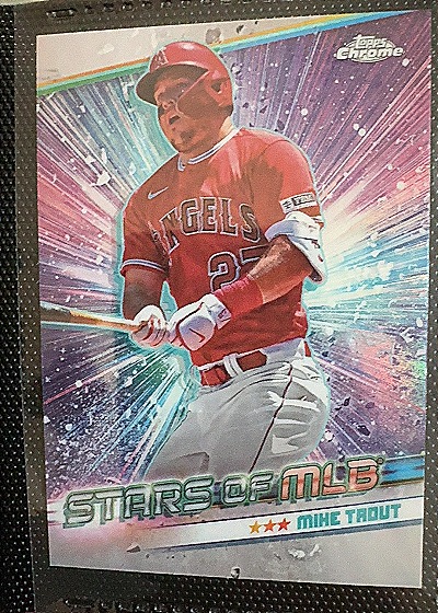 2024 Topps Chrome Stars of MLB Mike Trout — front