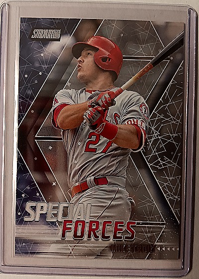 2018 Topps Stadium Club Special Forces Mike Trout — front