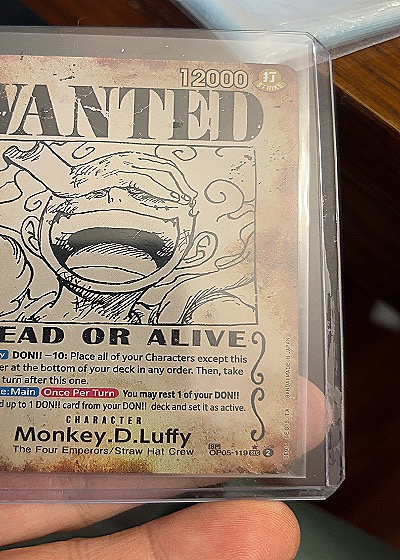 Monkey D. Luffy Wanted Poster — front