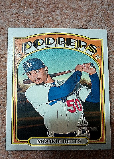 2021 Topps Heritage Mookie Betts #167 — front