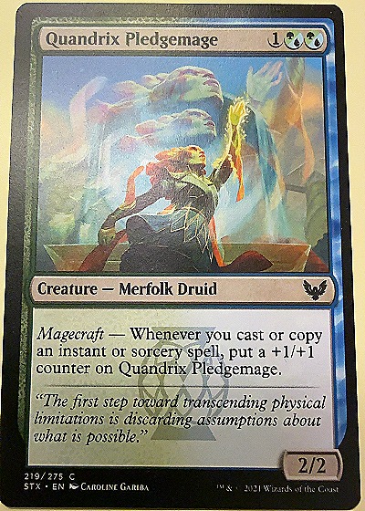 Quandrix Pledgemage — front