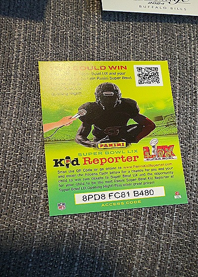Super Bowl LIX Kid Reporter — front