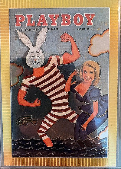 Playboy Chromium Cover Card August 1957 — front