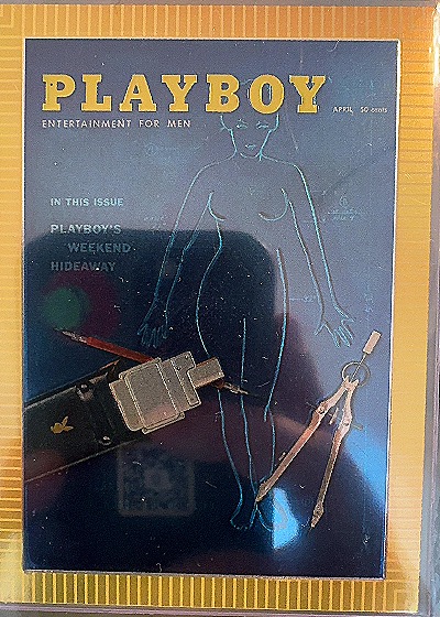 Playboy Chromium Cover Card April 1959 — front