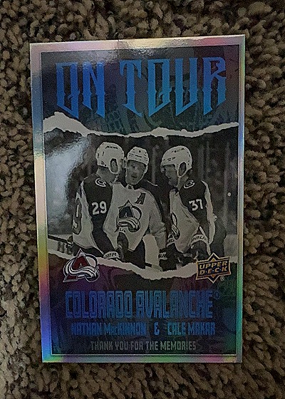 2024 Upper Deck #OT-2 Nathan MacKinnon & Cale Makar — front
