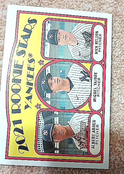 2021 Topps Heritage Rookie Stars Yankees — front