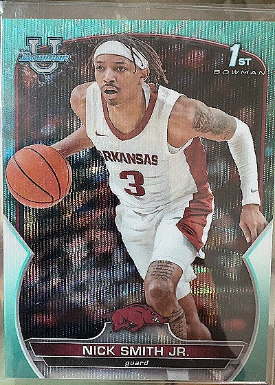 Nick Smith Jr. 2022-23 Bowman University Chrome 1st — front