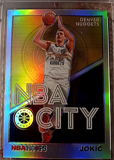 2019-20 Panini NBA Hoops Premium Stock NBA City Nikola Jokic — front
