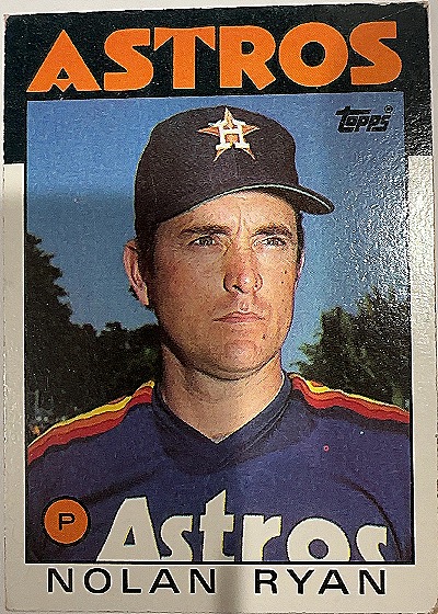 1986 Topps #100 Nolan Ryan — front