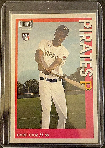 2022 Topps Archives Snapshots Oneil Cruz RC — front