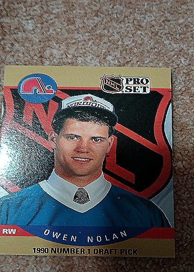 Owen Nolan 1990 Number 1 Draft Pick — front