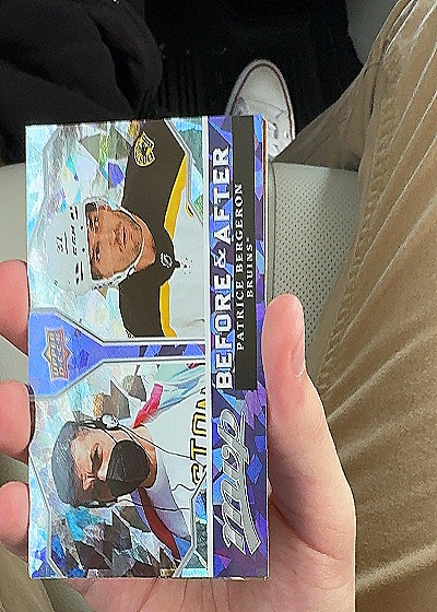 2021-22 Upper Deck MVP Before and After #BA-10 Patrice Bergeron — front