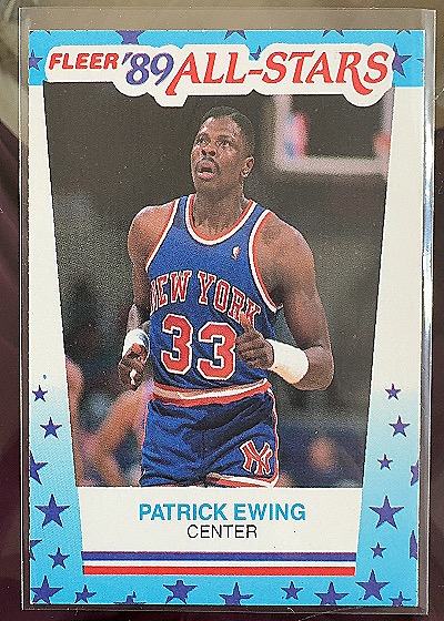 1989-90 Fleer All-Stars Patrick Ewing — front