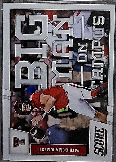 Patrick Mahomes II 2017 Score Big Man on Campus — front