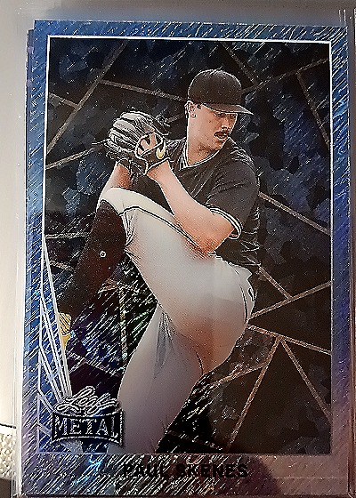 2024 Leaf Metal Paul Skenes Blue Shimmer — front