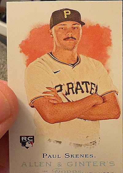 2024 Topps Allen & Ginter Paul Skenes Mini Rookie Design Variation — front