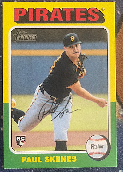Paul Skenes 2024 Topps Heritage High Number #594 — front