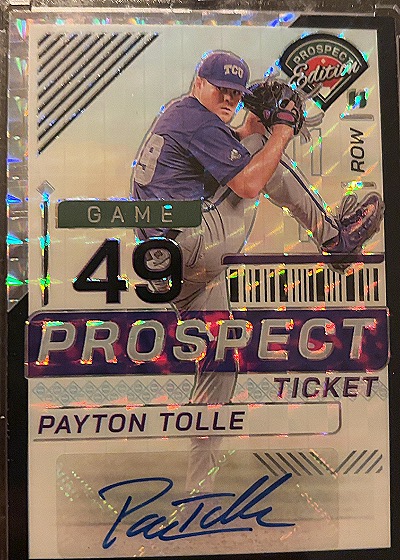 2024 Panini Prospect Edition Payton Tolle Prospect Ticket — front