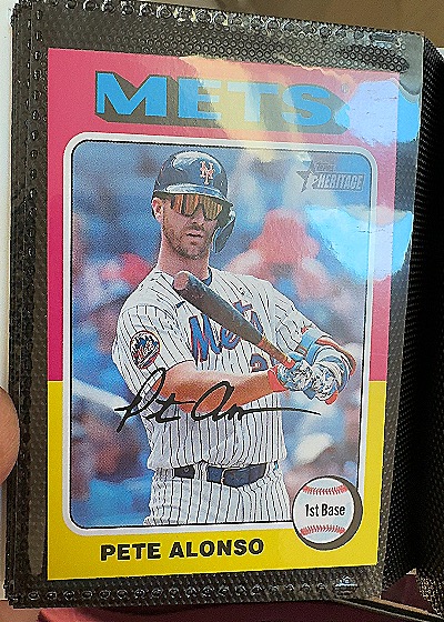 Pete Alonso 2024 Topps Heritage #410 — front