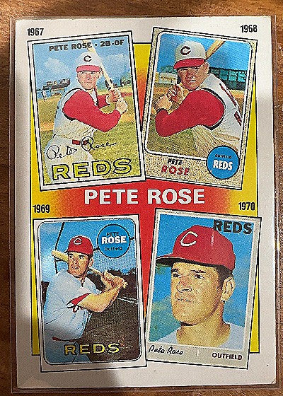 1986 Topps #3 Pete Rose — front