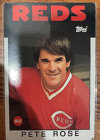 1986 Topps #741 Pete Rose — front
