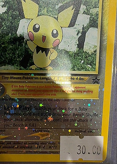 Pichu Black Star Promo — front
