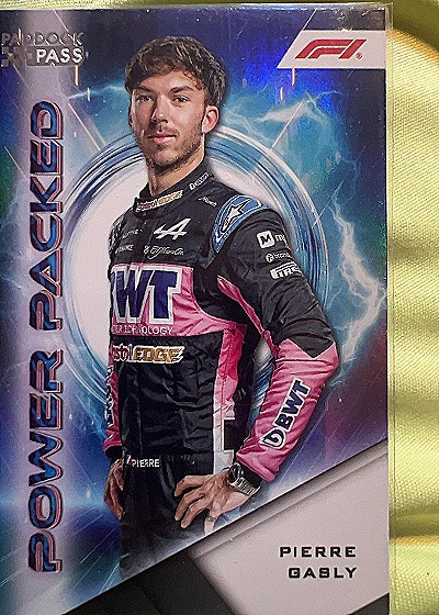 2024 Topps Paddock Pass Formula 1 Power Packed Pierre Gasly — front