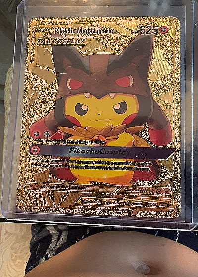 Pikachu Mega Lucario Tag Cosplay — front