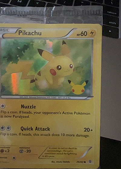 Pikachu XY: Generations — front