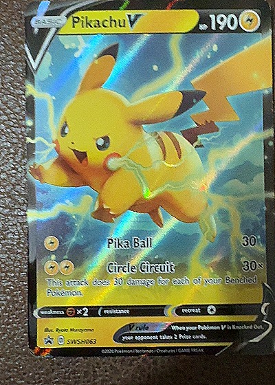 Pikachu V — front
