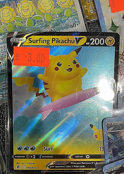 Surfing Pikachu V — front