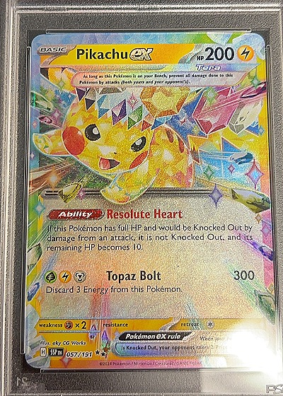 Pikachu EX — front