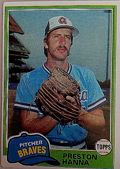 1981 Topps #594 Preston Hanna — front