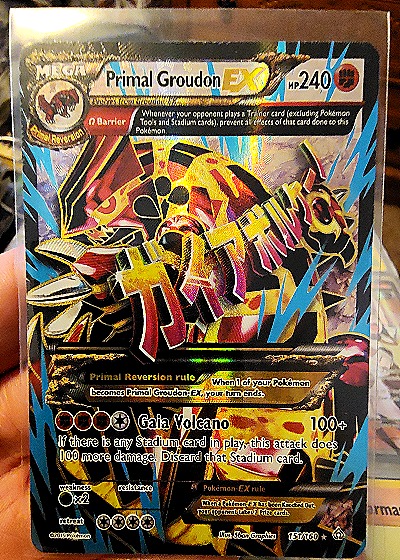 Primal Groudon EX — front