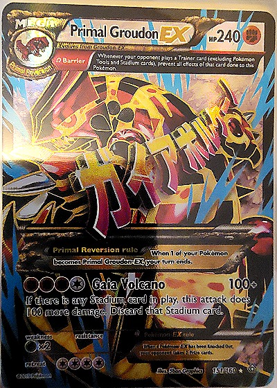 Primal Groudon EX — front
