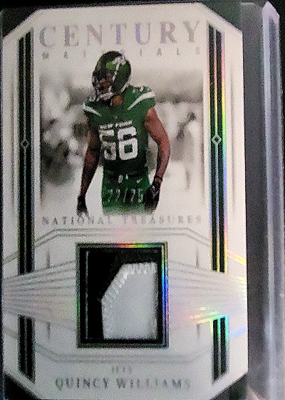 2023 Panini National Treasures Quincy Williams Century Materials — front