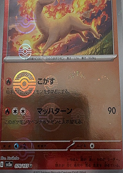 Rapidash 078/165 sv2a — front