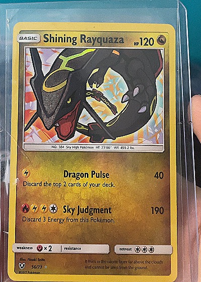 Shining Rayquaza — front